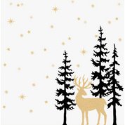 Serviette à motif de Noël 'Christmas Village'
