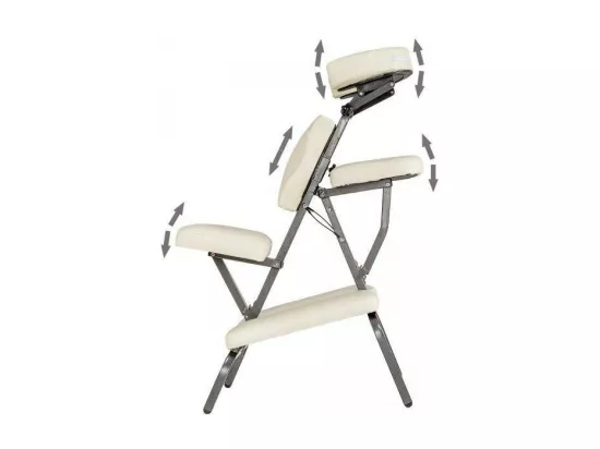 Chaise de massage rembourrage crème 80 x 50 x 105 cm 08_0000478