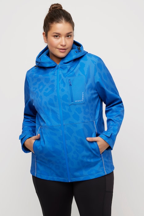 HYPRAR Softshelljacke, Leomuster, wasserabweisend
