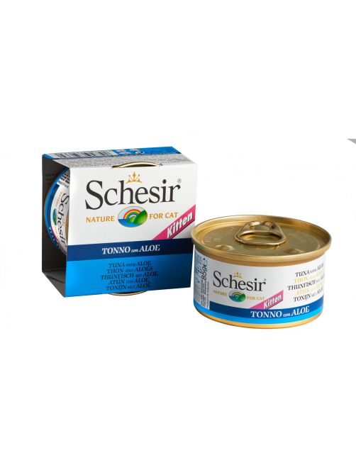 Schesir Kat Blik Kitten Gelei 85 g - Kattenvoer