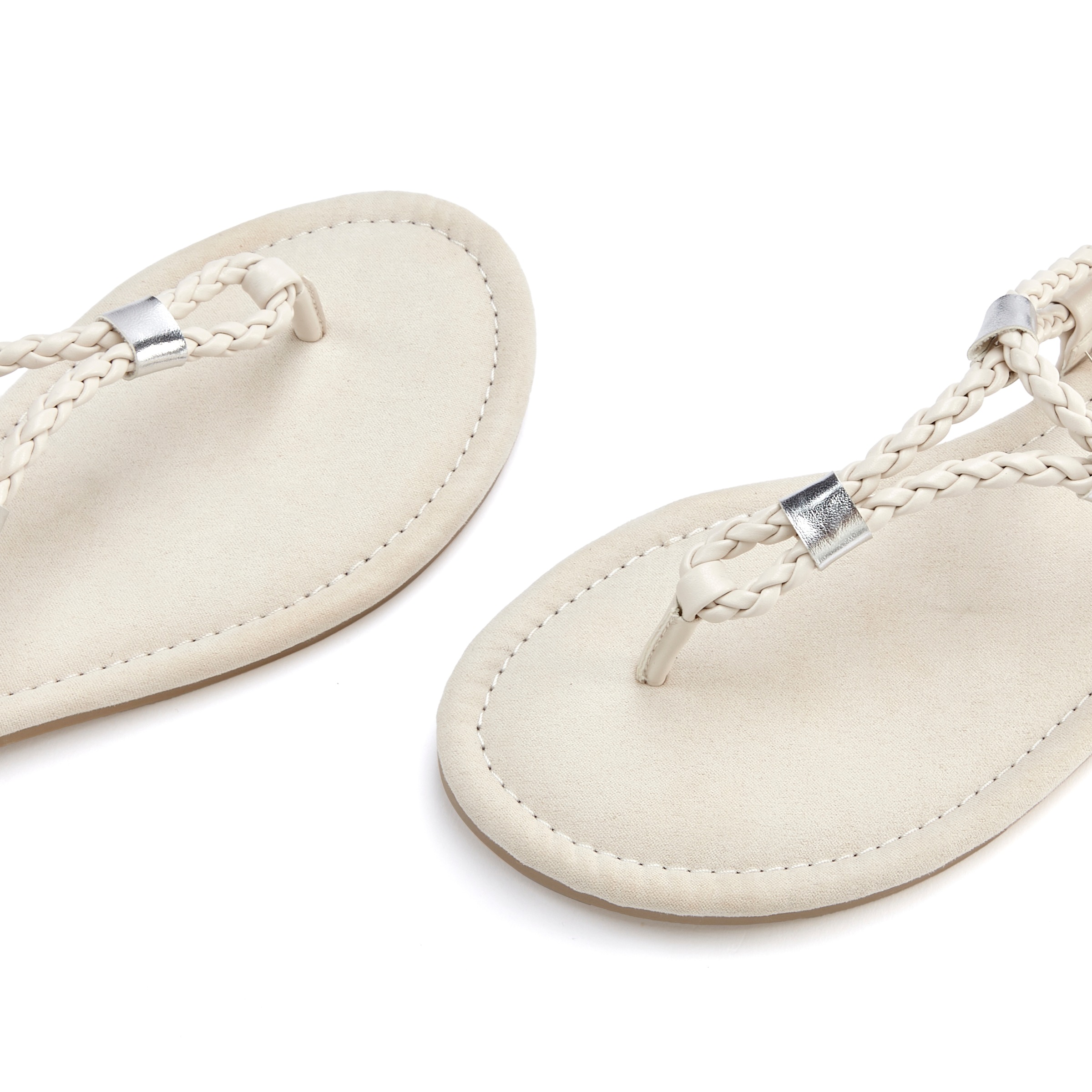 Vivance Sandale »Sommerschuh«  Zehentrenner, Sommerschuh, Sandalette mit raffinierten Riemchen