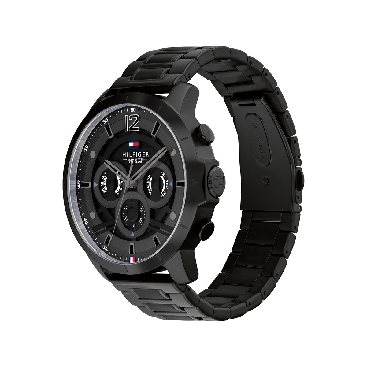 Montre TOMMY HILFIGER luca homme bracelet acier inoxydable noir