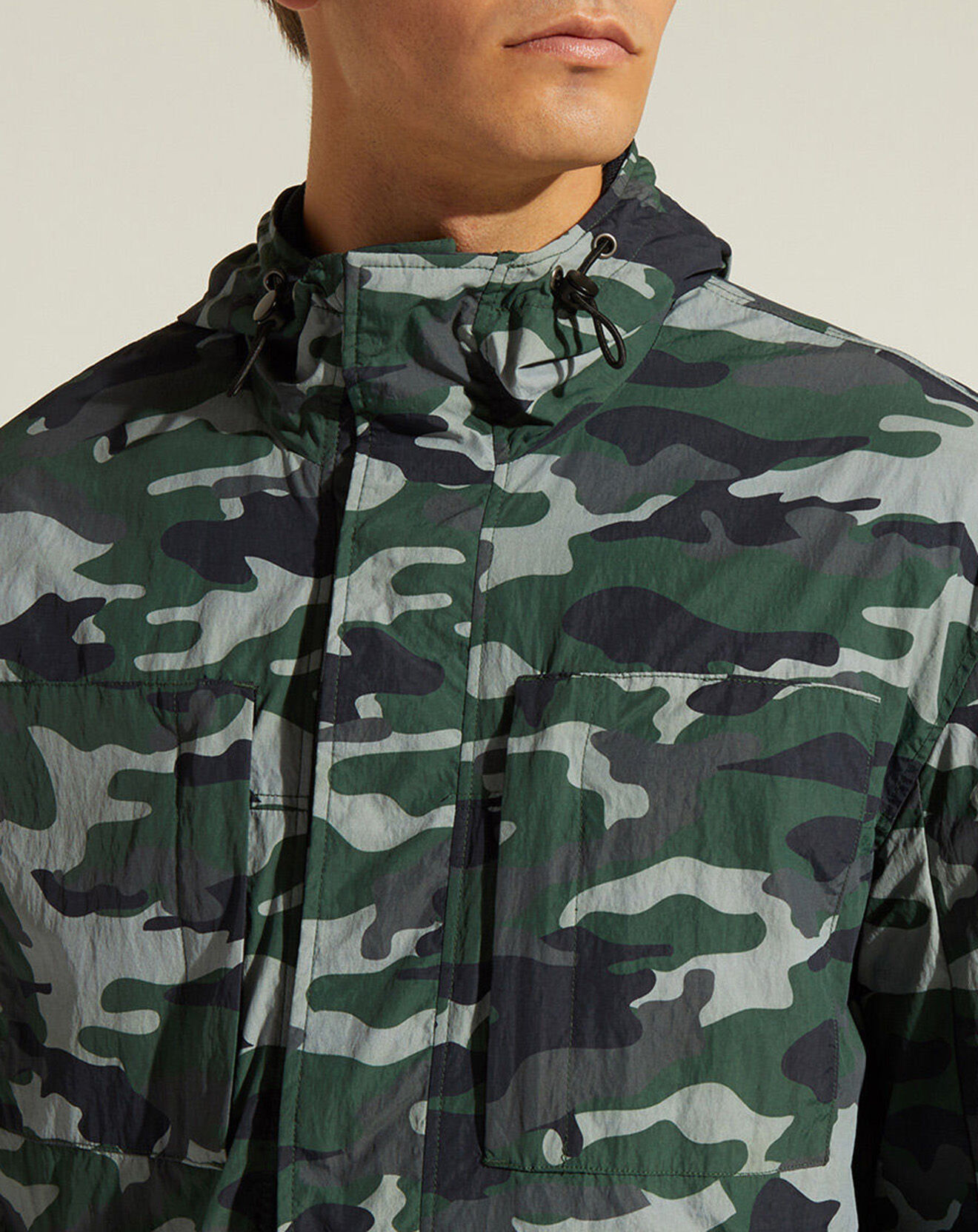 Galeries Lafayette Blouson Déperlant Lawaypr vert/gris