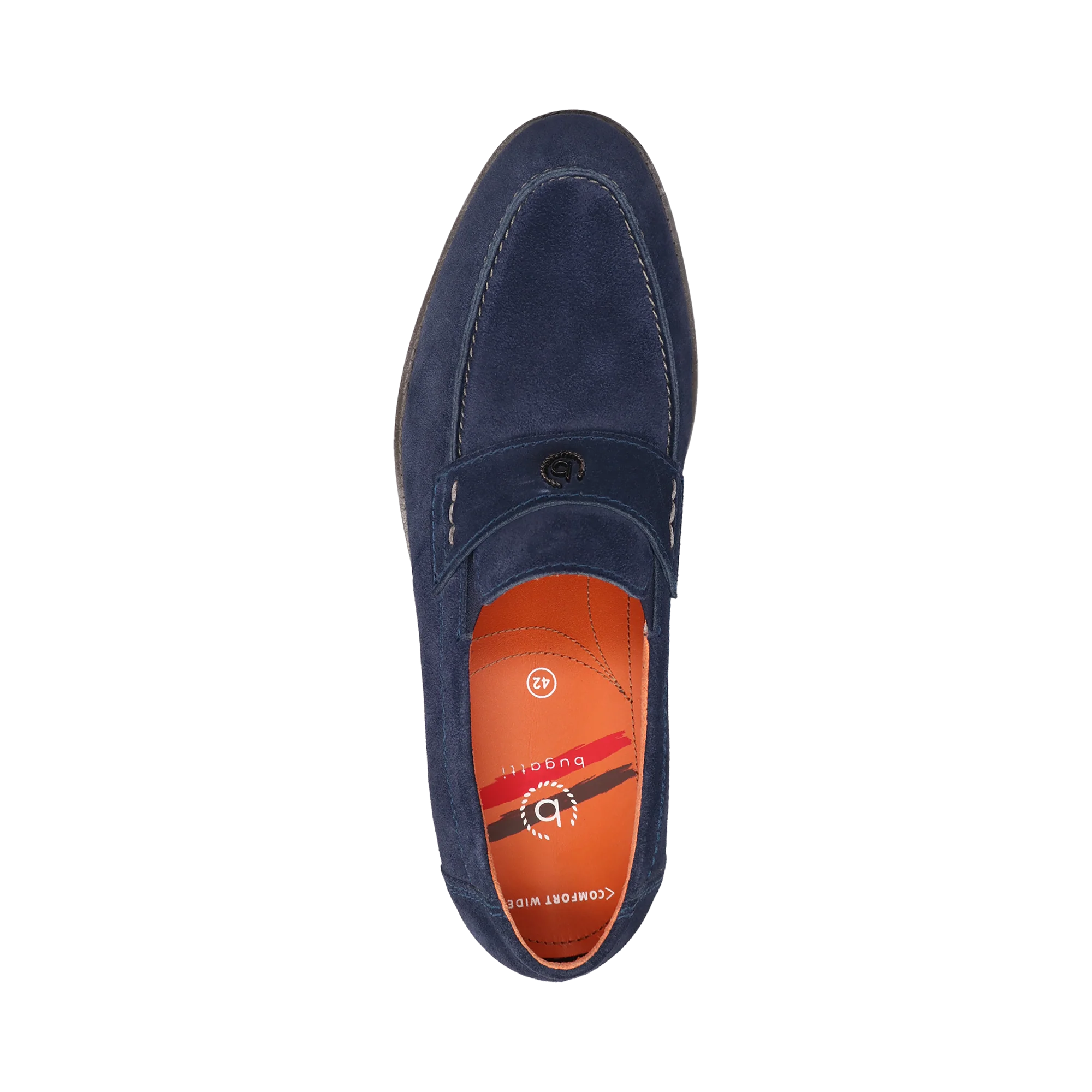 Leder Slip on blau