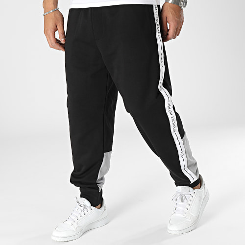 Pantalon Jogging A Bandes 3RZPFB-ZJDEZ Noir