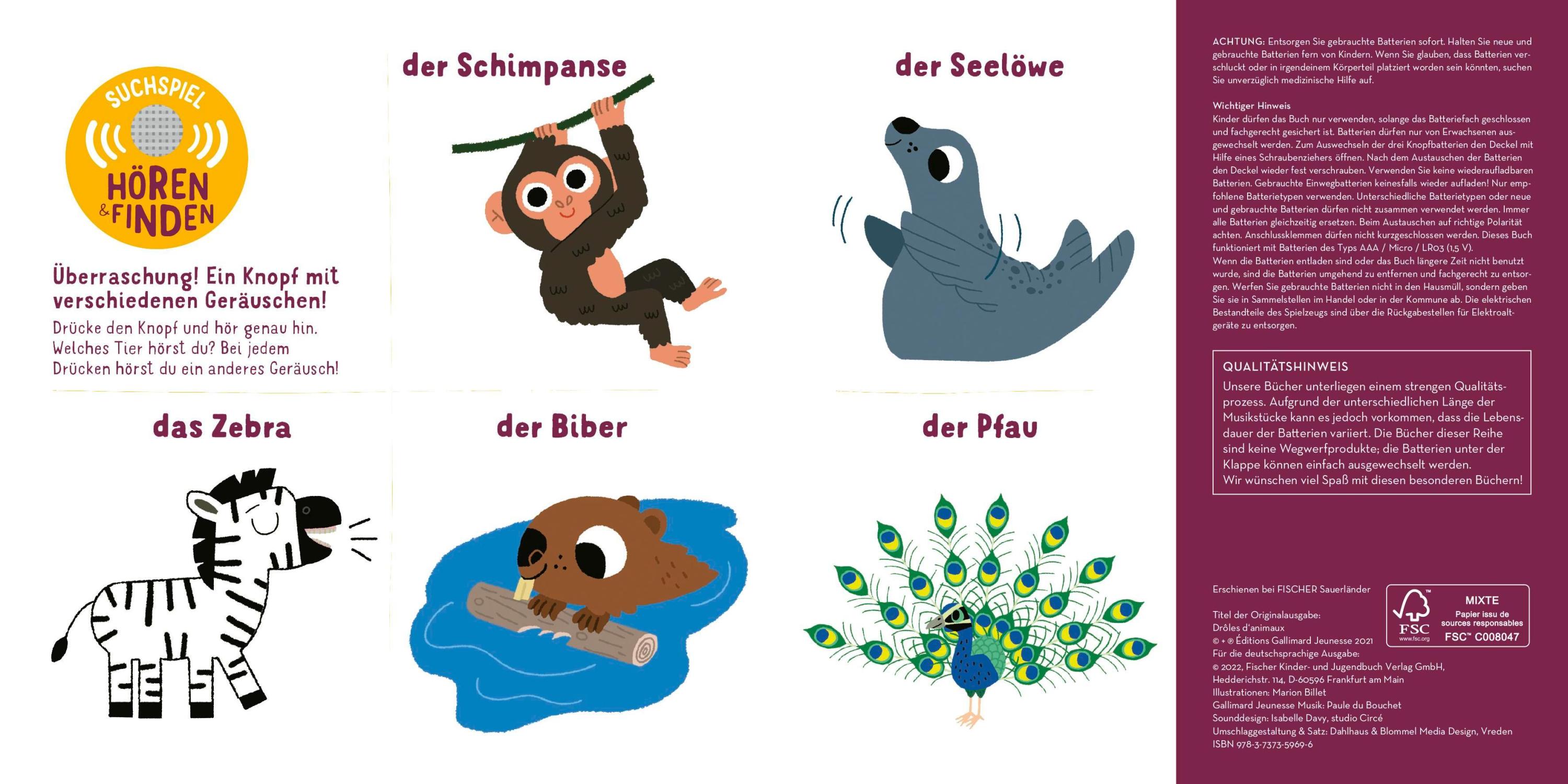 Hörst du die Zootiere? (Soundbuch)