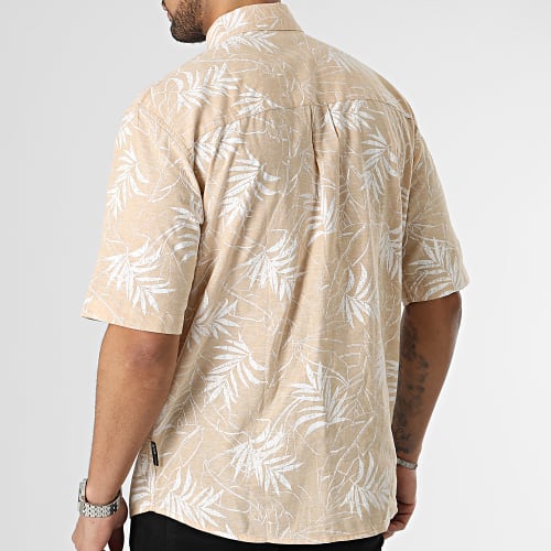 Chemise Manches Courtes 1037040-XX-12 Beige Floral