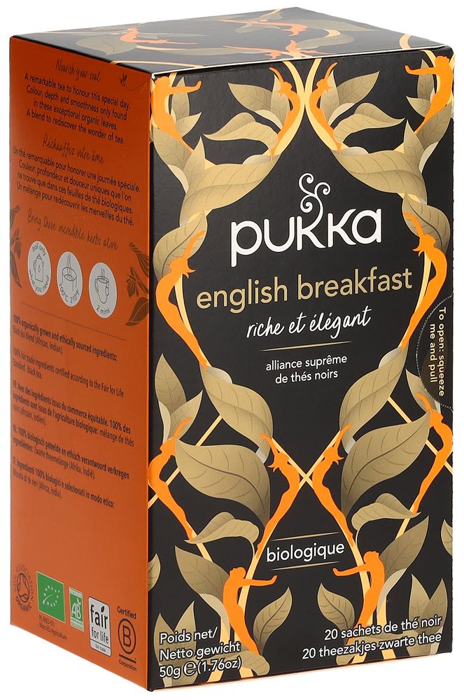 PUKKA Elegant English Breakfast Tee Tees Bio Btl 20 Stk