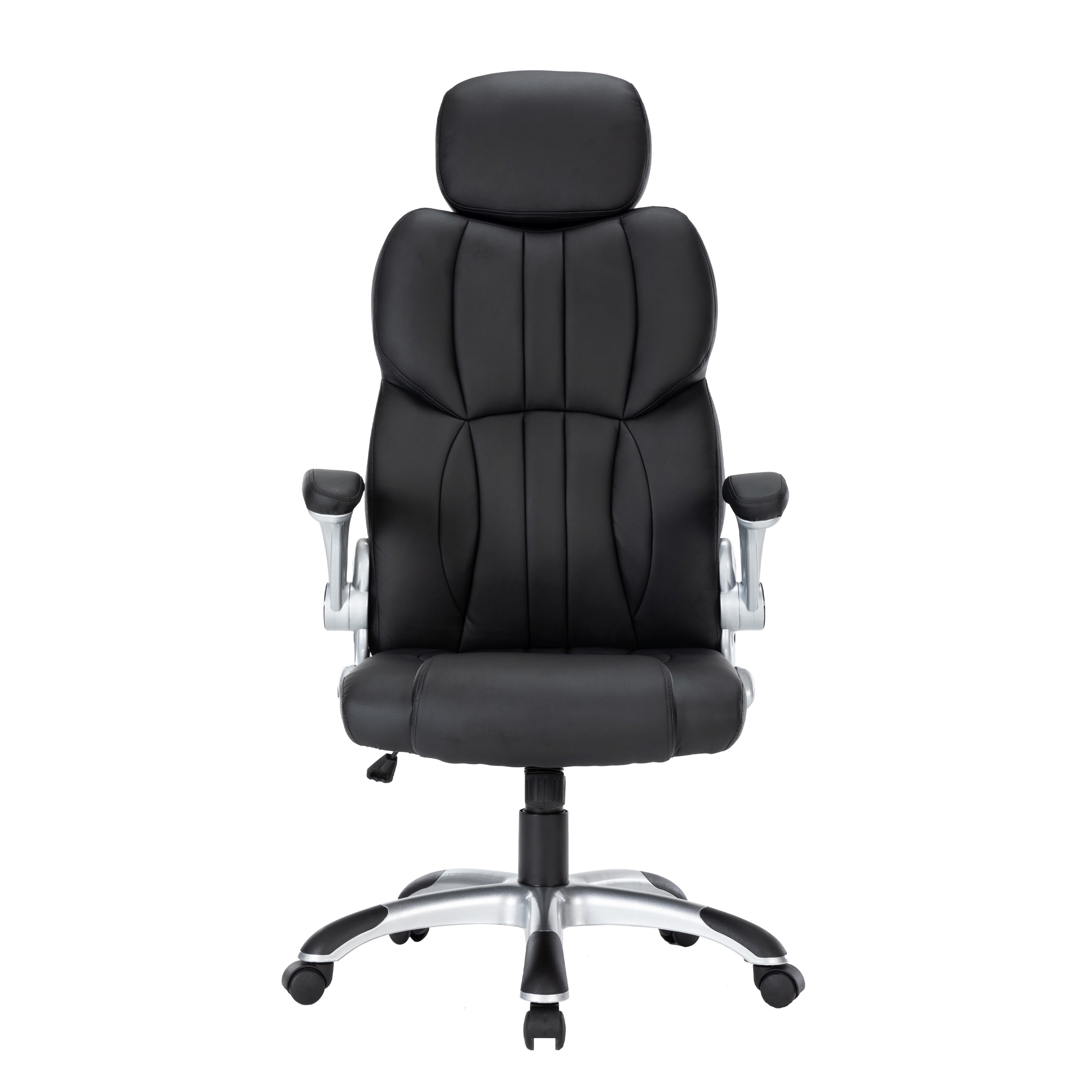 Bürostuhl Leder IMPERA schwarz