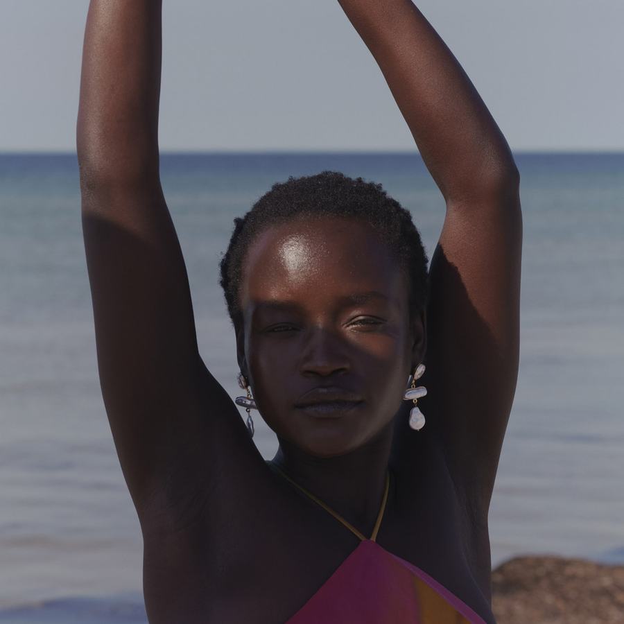 Timi Of Sweden Rivers Statement Faux Pearl Earrings