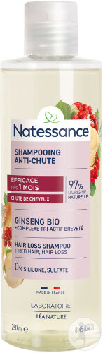 Natessance Shampoing Anti-Chute Ginseng Bio Flacon 250ml