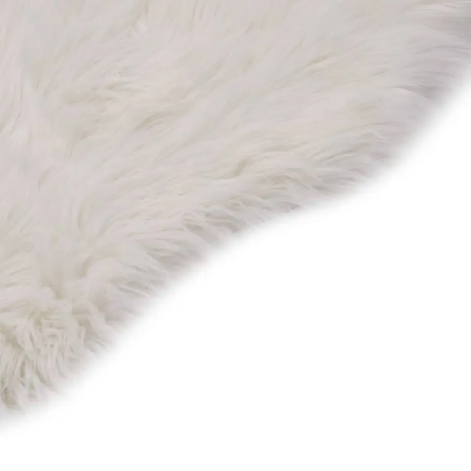 vidaXL - Tapijt - Wit - Polyester