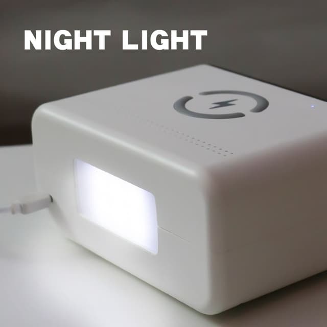 Vækkeur Natlys Bluetooth-højttaler 15W Trådløs opladning Stor skærm