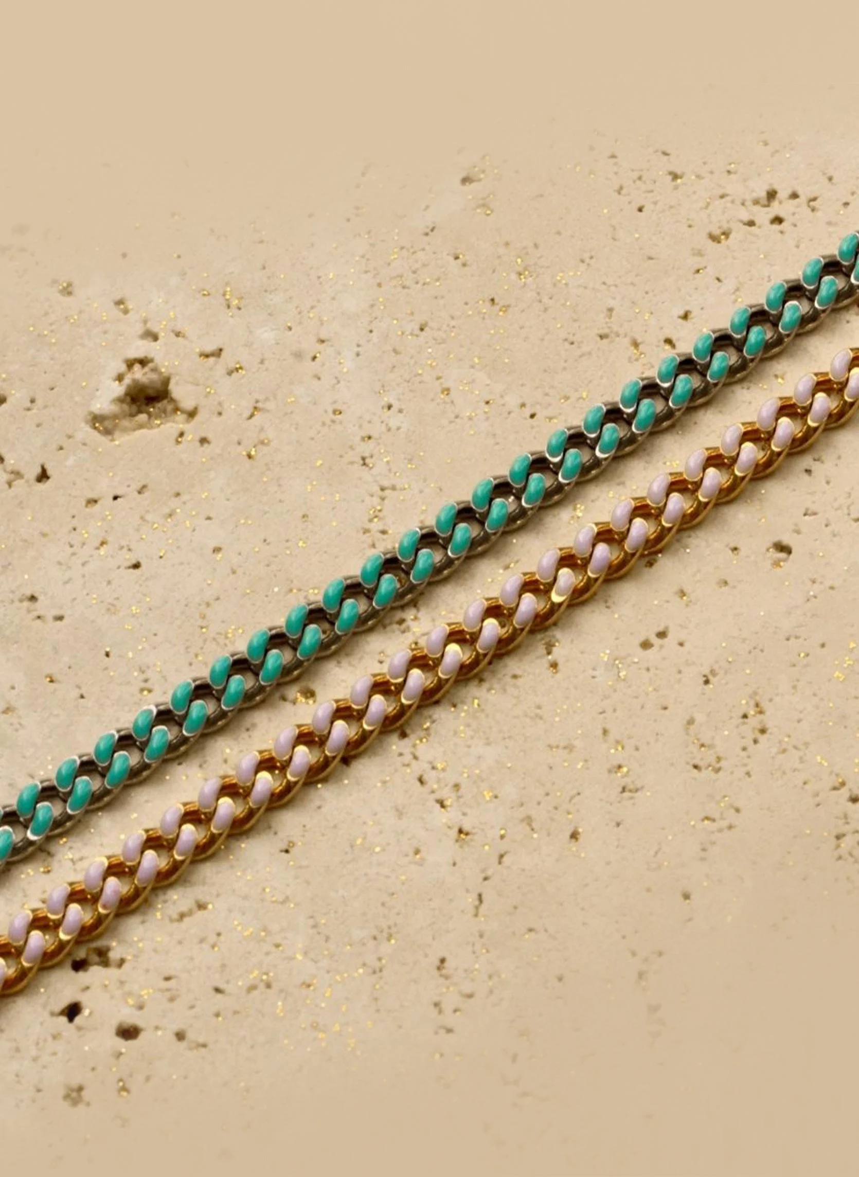 POLIS - Bracelet chaîne polis | Rose