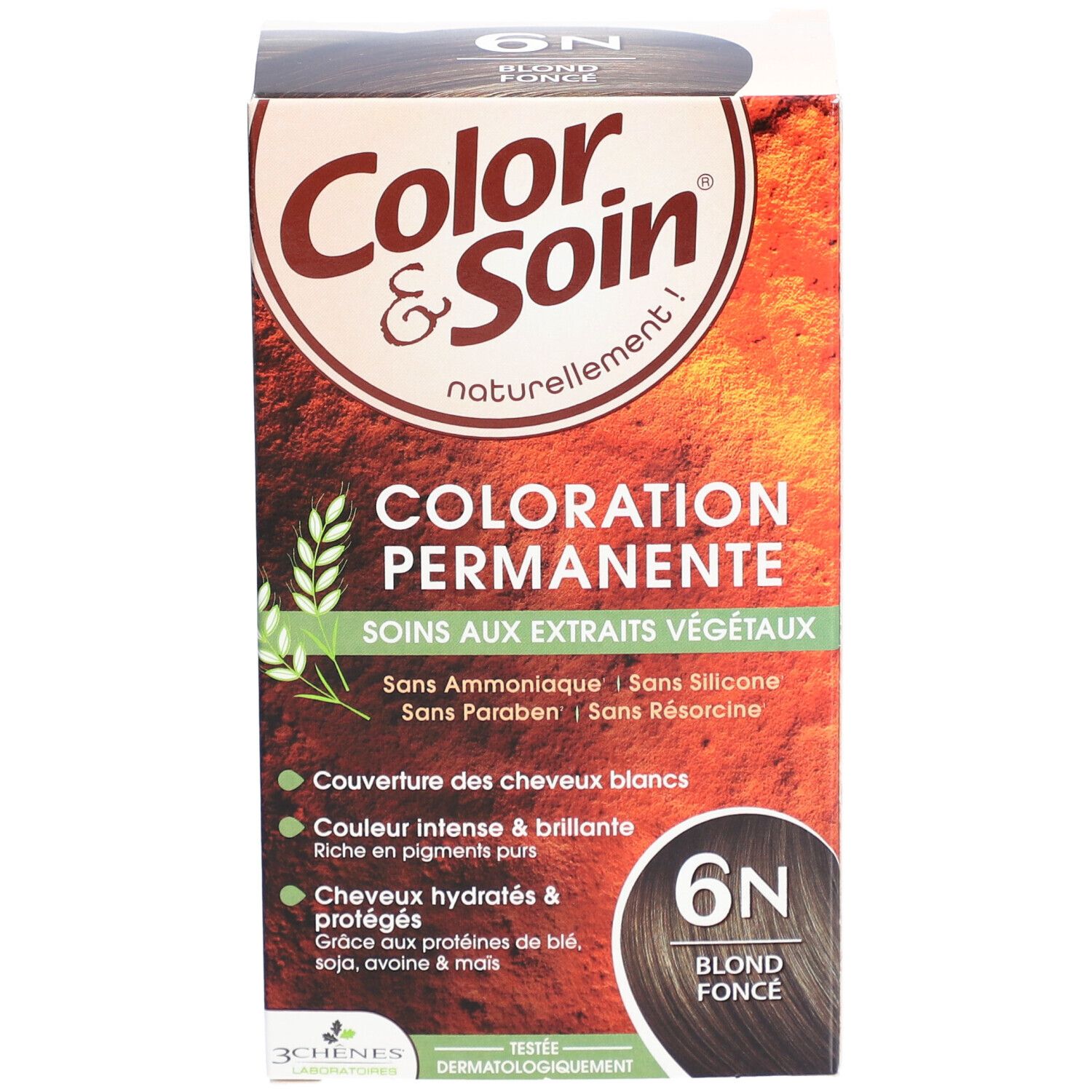 Les 3 Chênes Farbe & Soin 6N dunkelblond