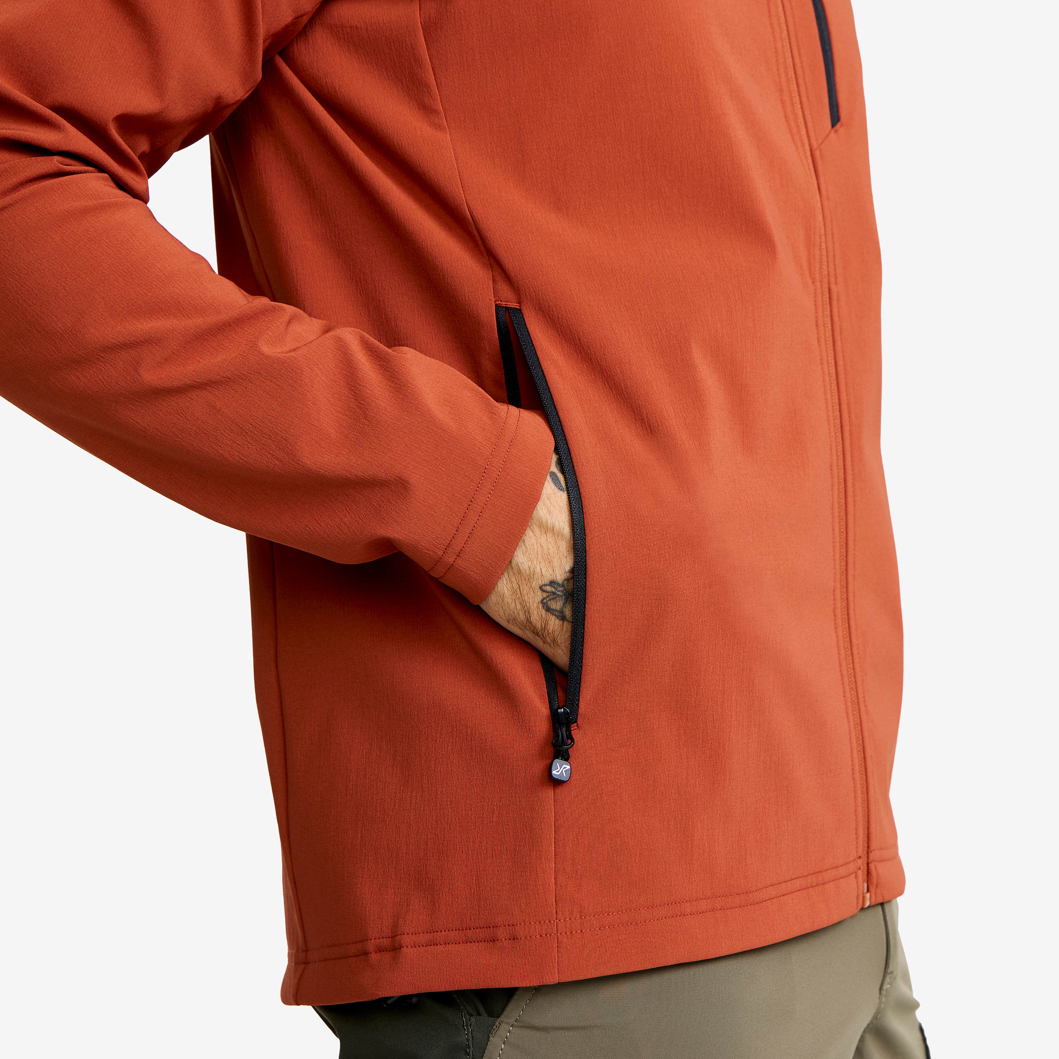 Exciter Light Softshell Jacket Herre Rusty Orange