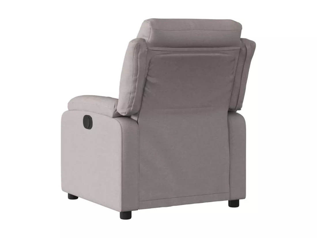 Fauteuil inclinable électrique Taupe Tissu