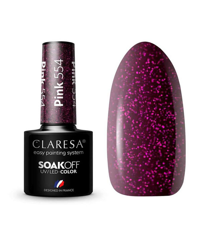 Claresa - Esmalte semipermanente Soak off - 554: Pink