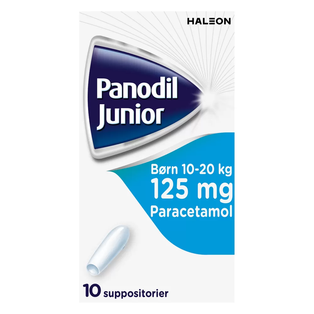 Panodil Junior 125 mg - 10 suppositorier