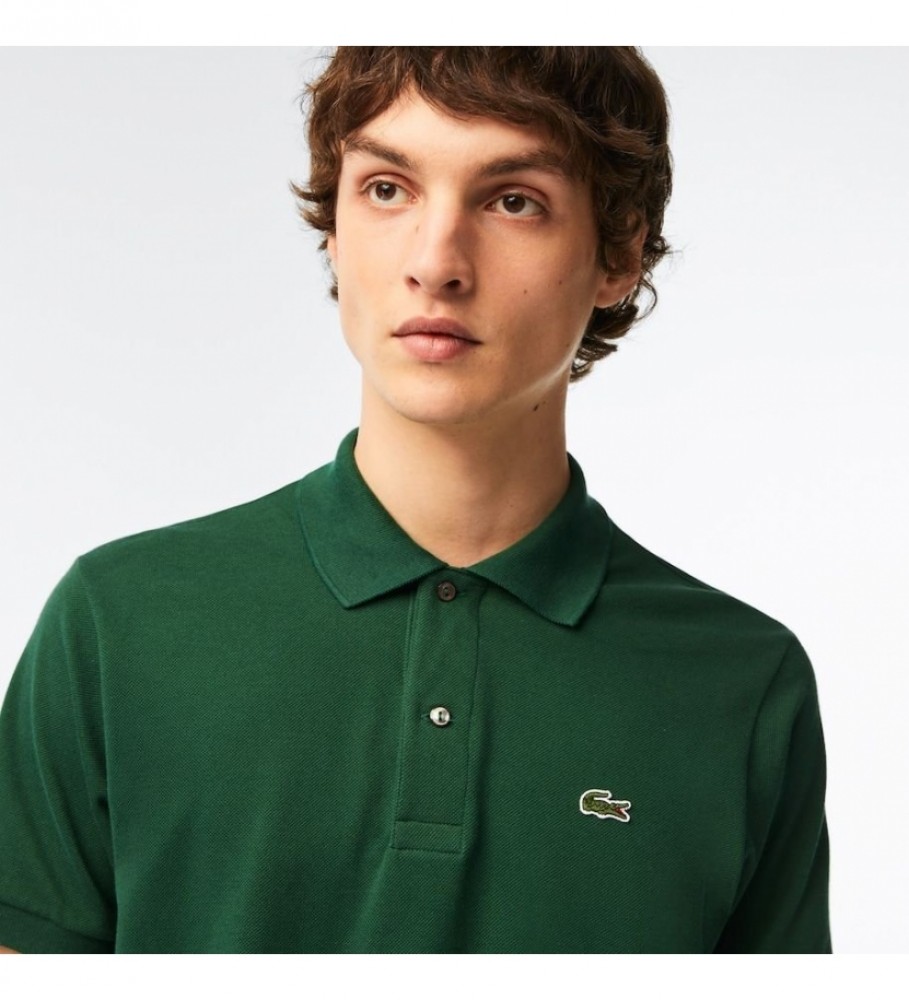 Camisa polo Lacoste Classic Fit tamanho G (12,12) verde