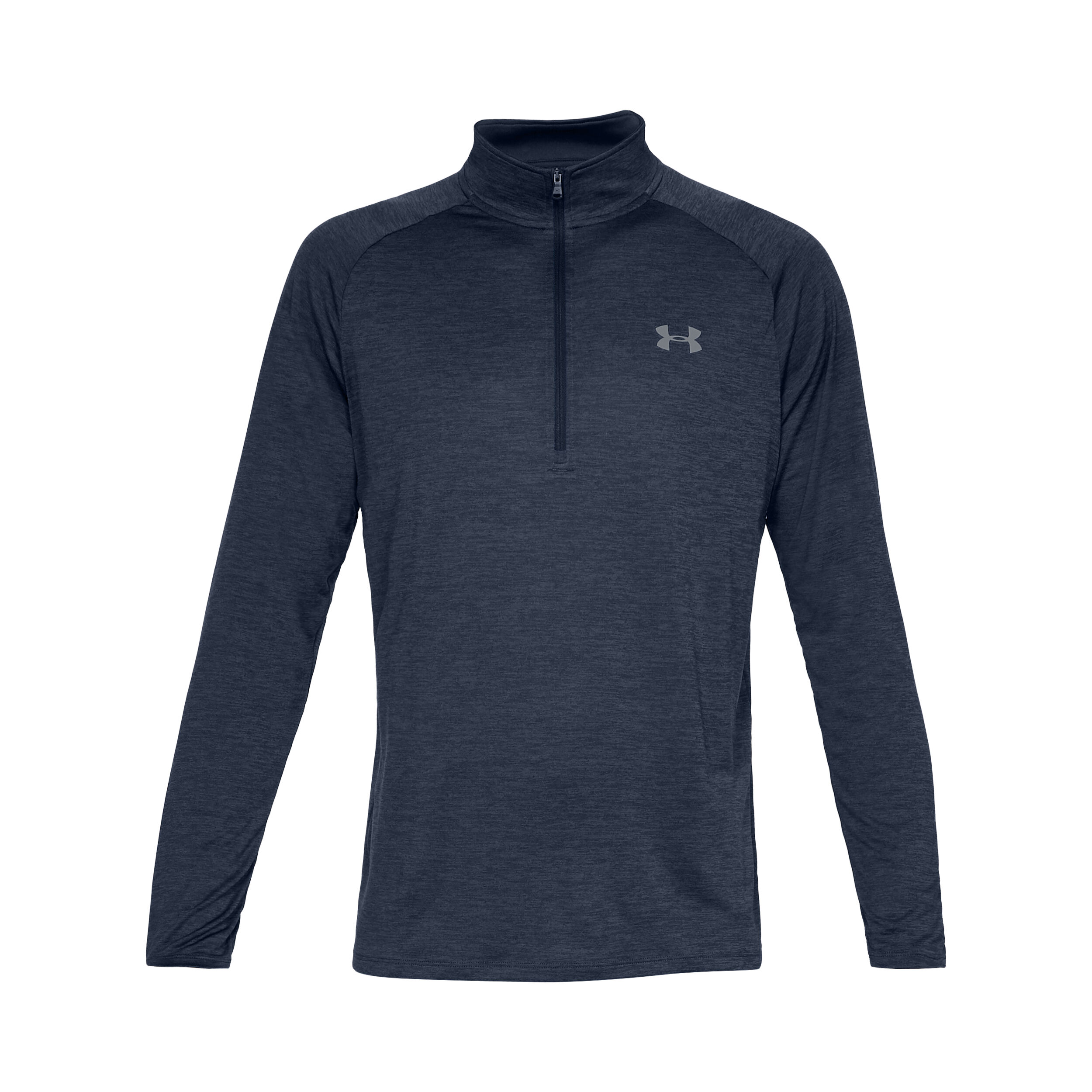 Under Armour Tech 2.0 Half-Zip Haut Manches Longues Hommes - Bleu Foncé , Gris Clair