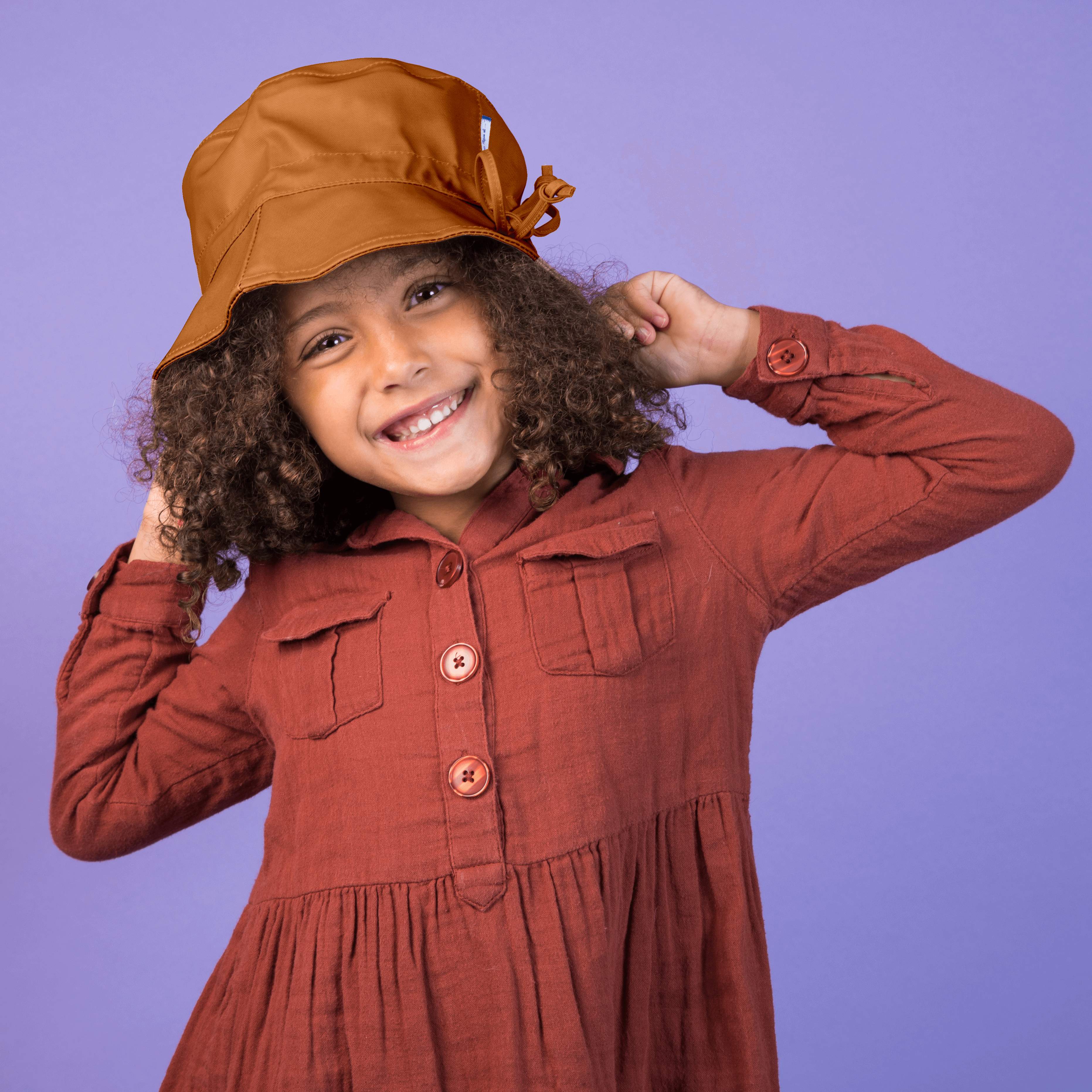 Chapeau Pluie Ajustable T2 Caramel