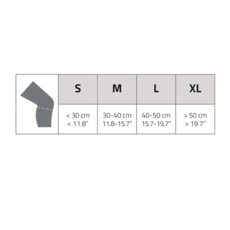 (Gr. XL) Elastische Knie Bandage Kniescheiben Crossfit Sport Stütze - Schwarz