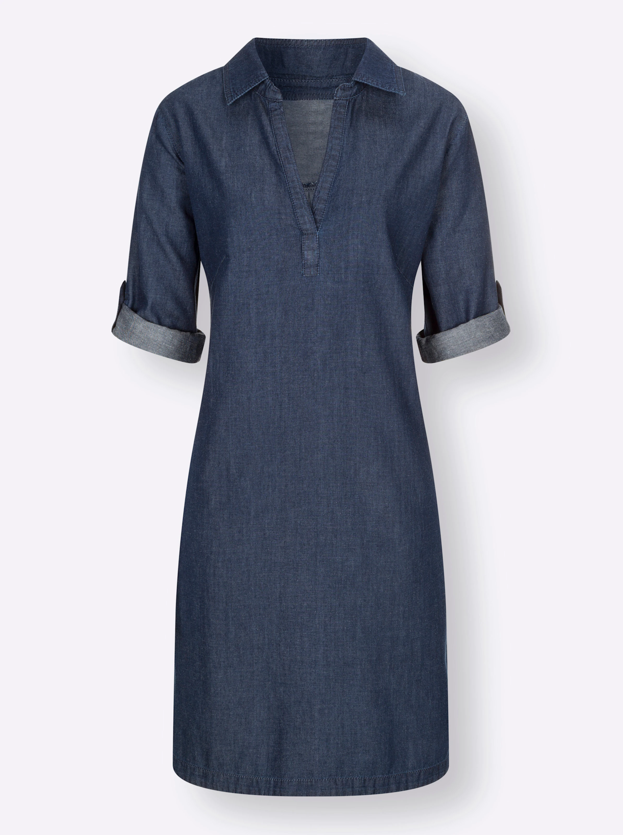 Jeanskleid in blue-stone-washed