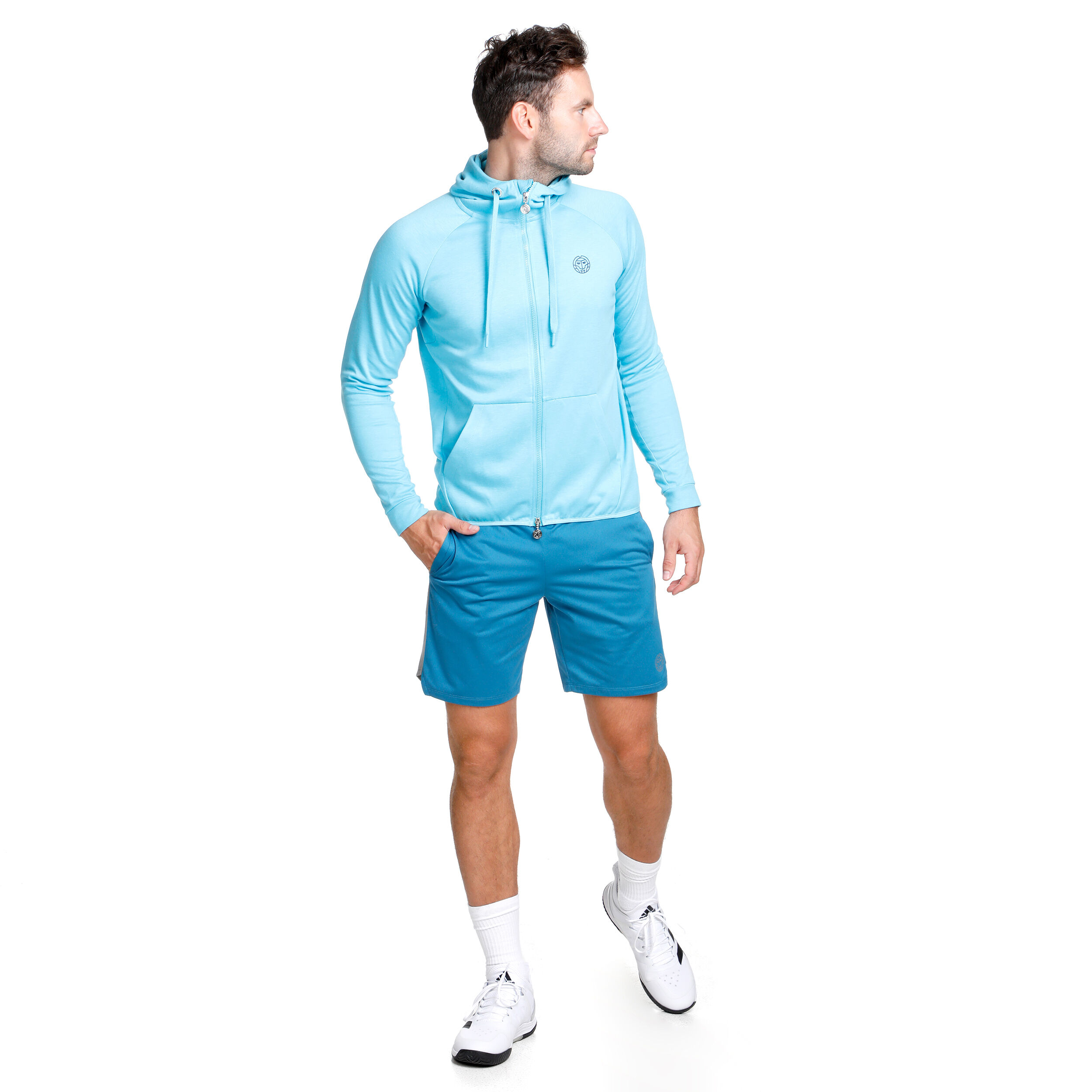 BIDI BADU Jamol Tech Veste De Survêtement Hommes - Bleu Clair