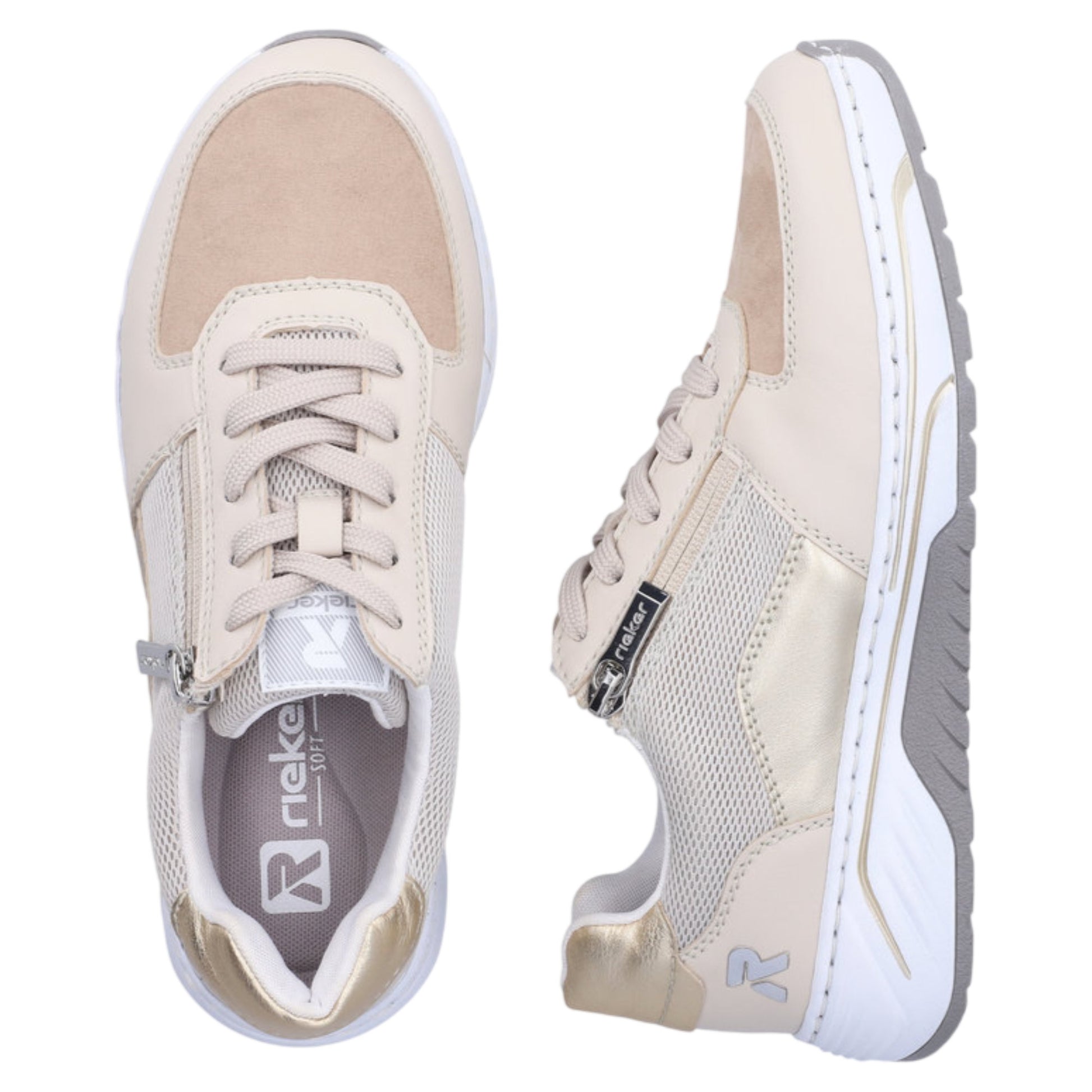 Sneakers, kvinder, beige