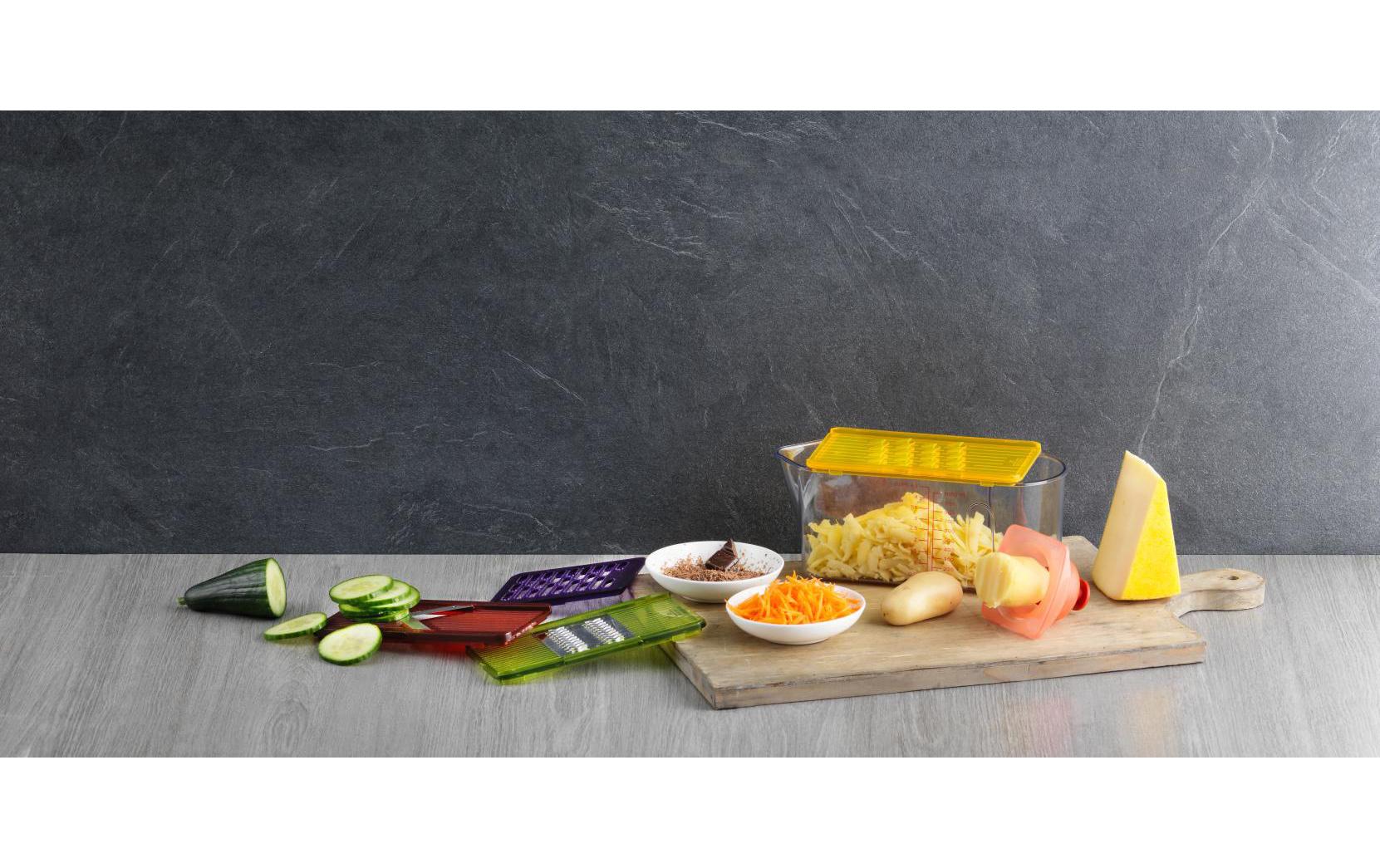 Mandoline Hobel & ReibeKüchenhelfer-Set mit drei unterschiedlichen Klingen/Reiben
