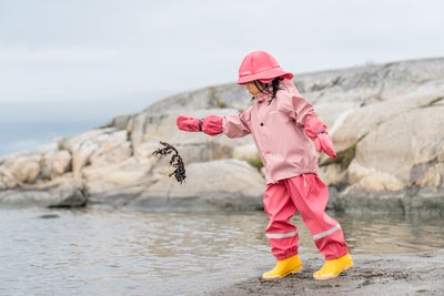 Didriksons Slaskeman Regnsett, Soft Pink
