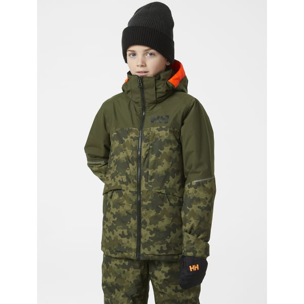 Veste de ski HELLY HANSEN JR SUMMIT JKT UTILITY GREEN
