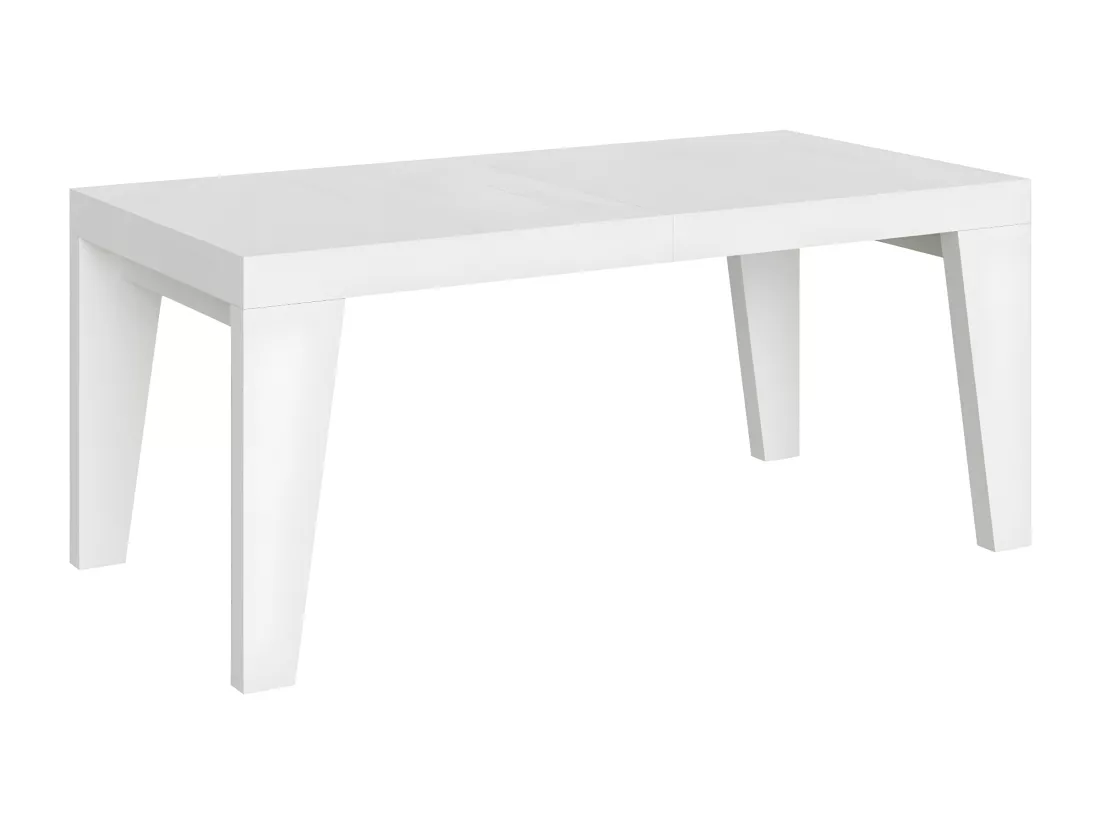 Table rectangulaire extensible 6 à 20 personnes L 180 à 440cm blanc Naxo