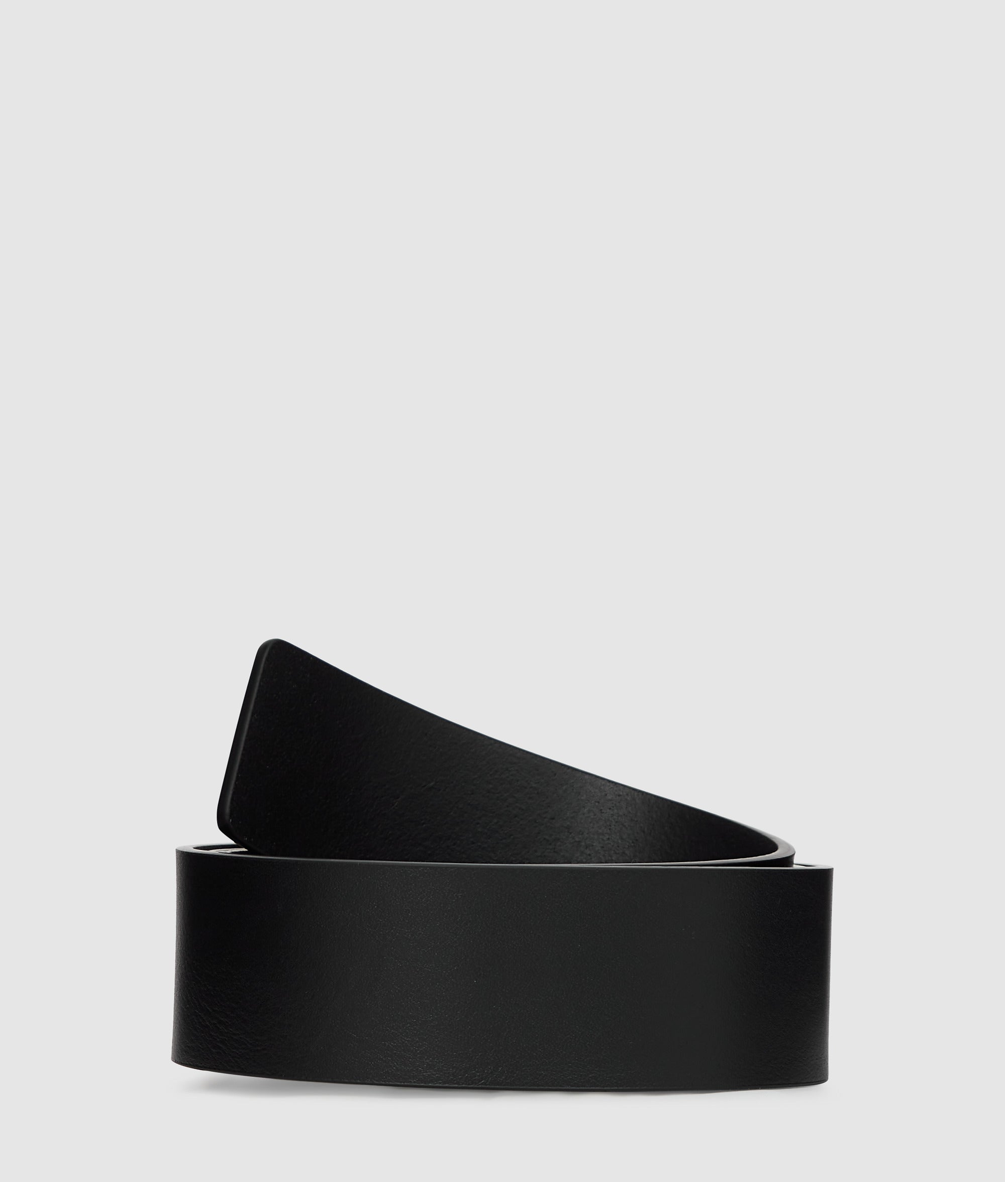Lederen riem met logo