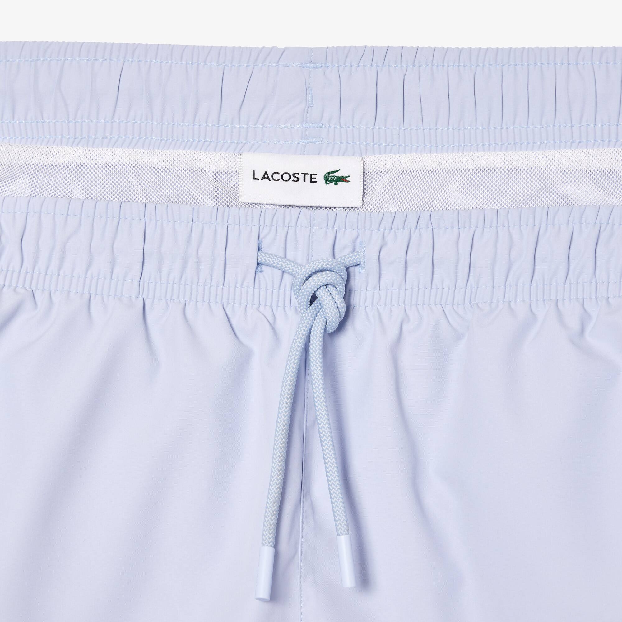 Badehose mit Croc-Aufdruck Badebekleidung - Blau - Lacoste - Herren