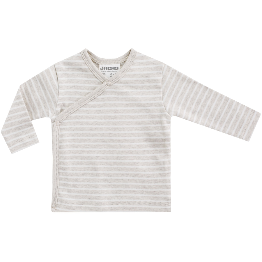JACKY Wickelshirt BABY ON TOUR ringelbeige melange