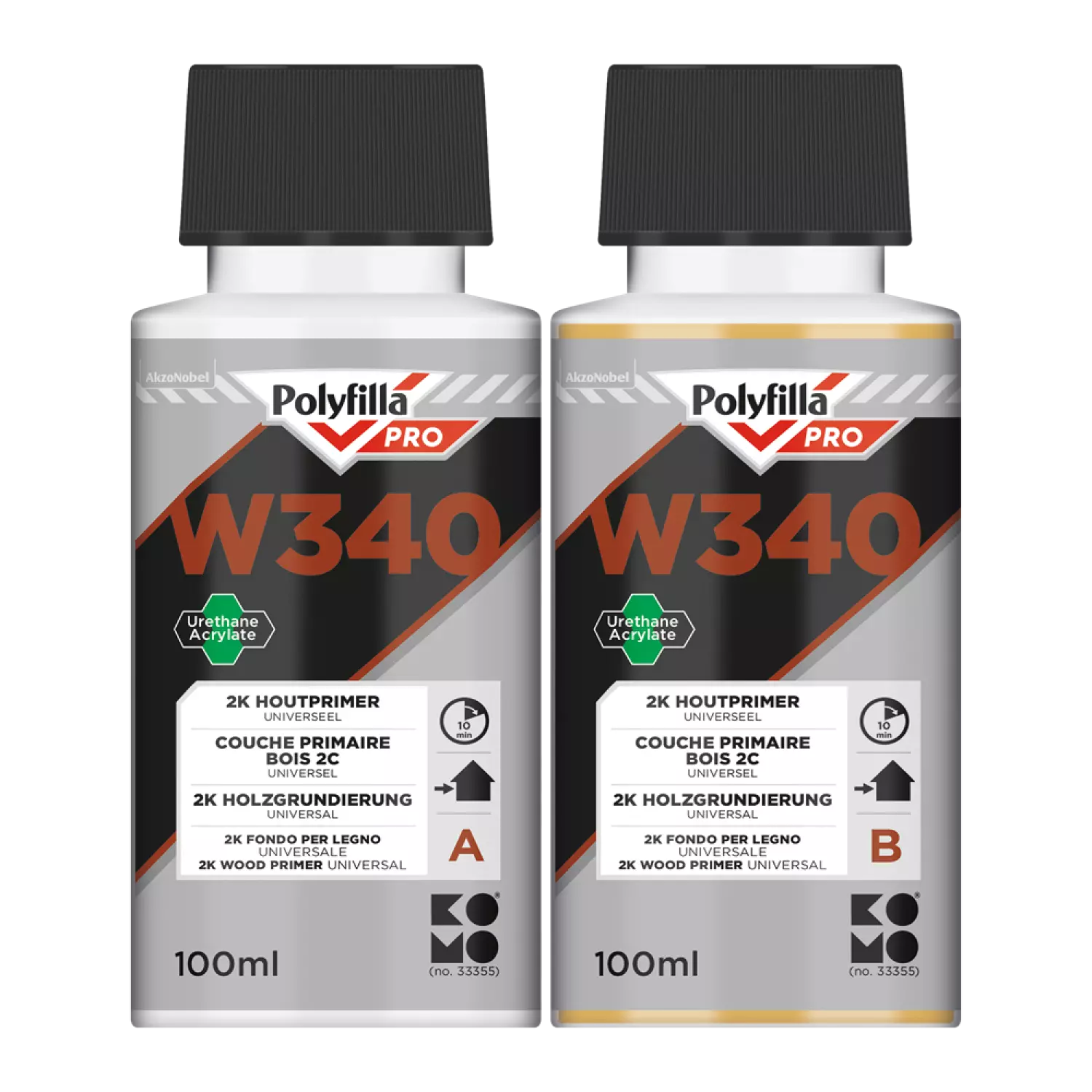 Polyfilla W340 Houtprimer 200 Ml (2 X 100 Ml Fles)