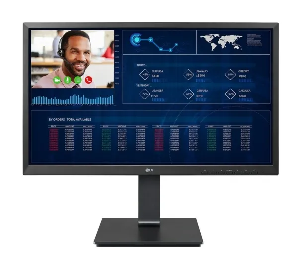 LG 24CQ650W-BP - Tynd klient - alt-i-én - 1 x Celeron N5105 / op til 2.9 GHz - RAM 8 GB - SSD 256 GB - Gigabit Ethernet - Win 10 IoT Enterprise - skærm: LED 23.8