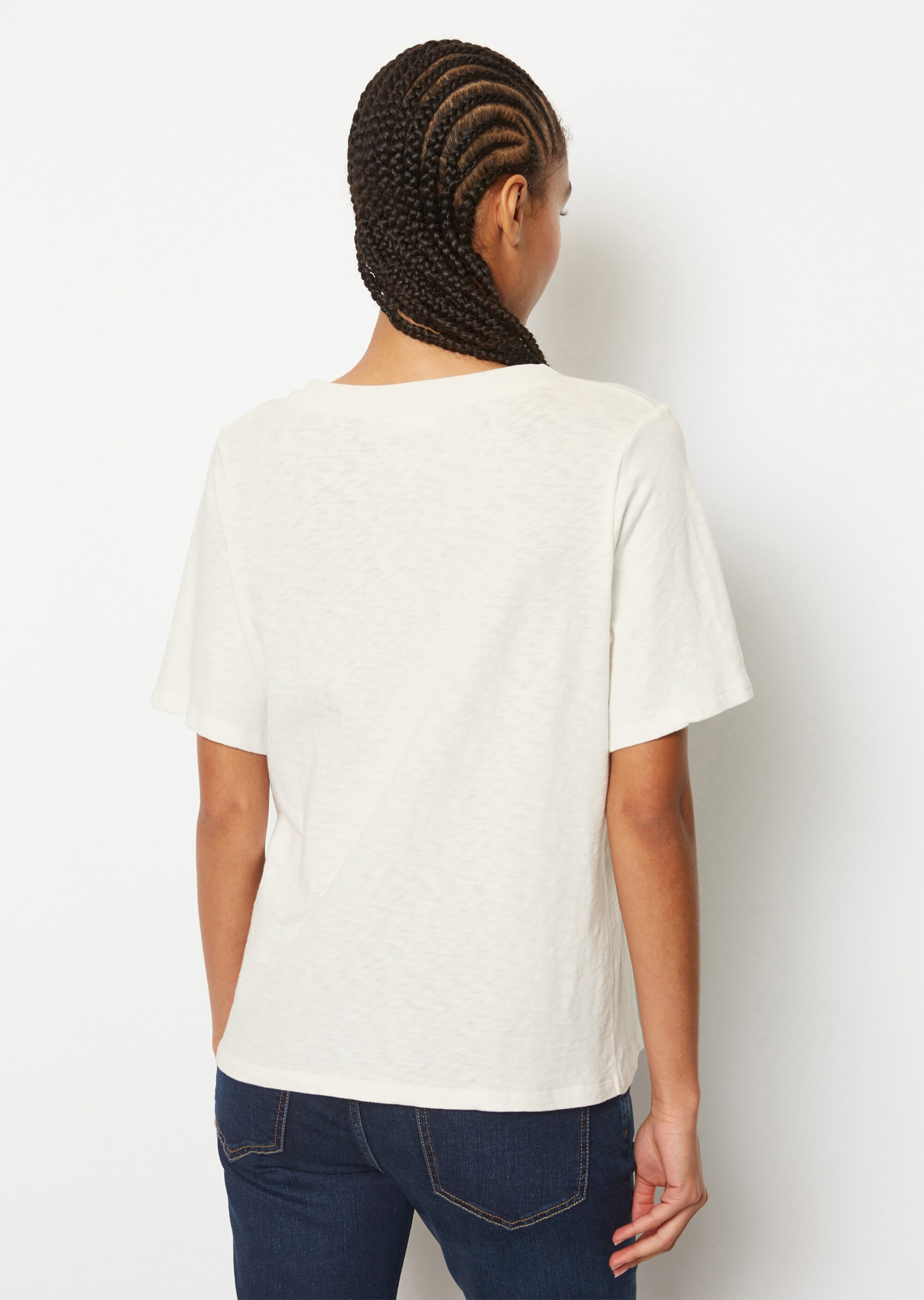 Slub-Jersey-T-Shirt aus softer Bio-Baumwolle