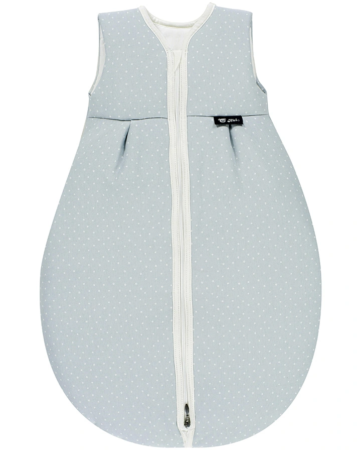 Kugelschlafsack MÄXCHEN THERMO – NEW DOTS in hellblau