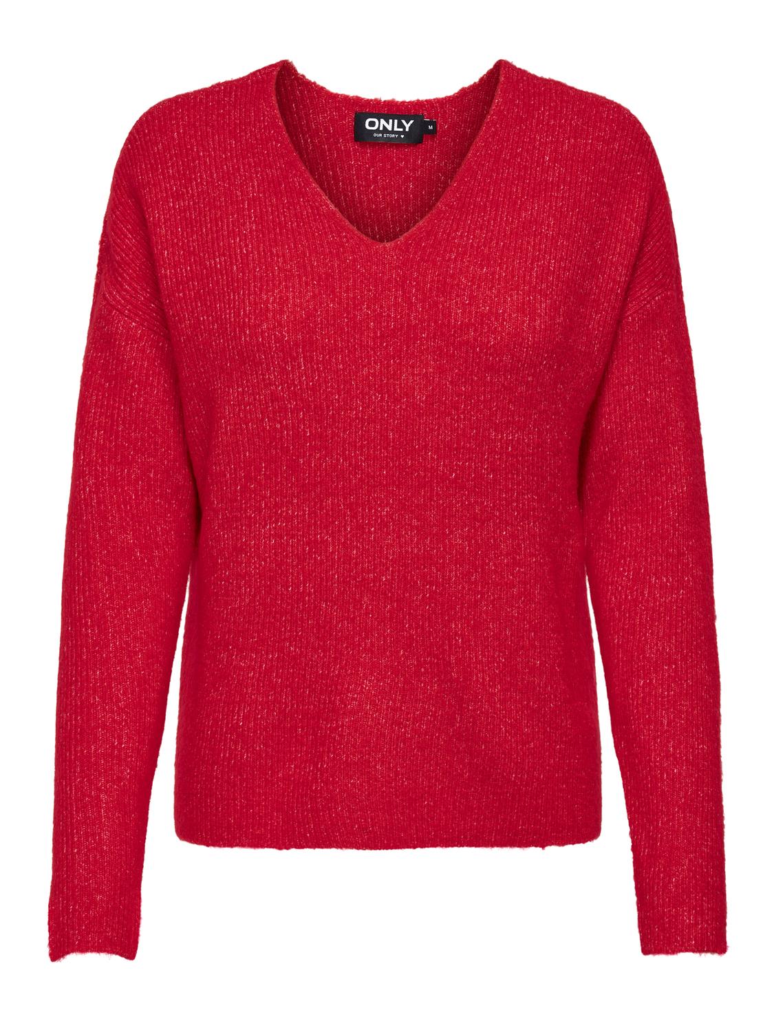 ONLCAMILLA Strickpullover True Red