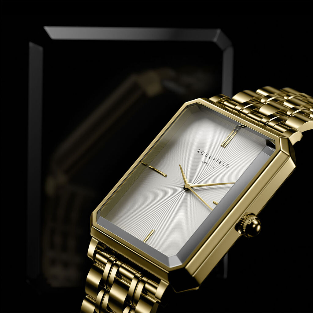 Montre Rosefield Octagon Blanc