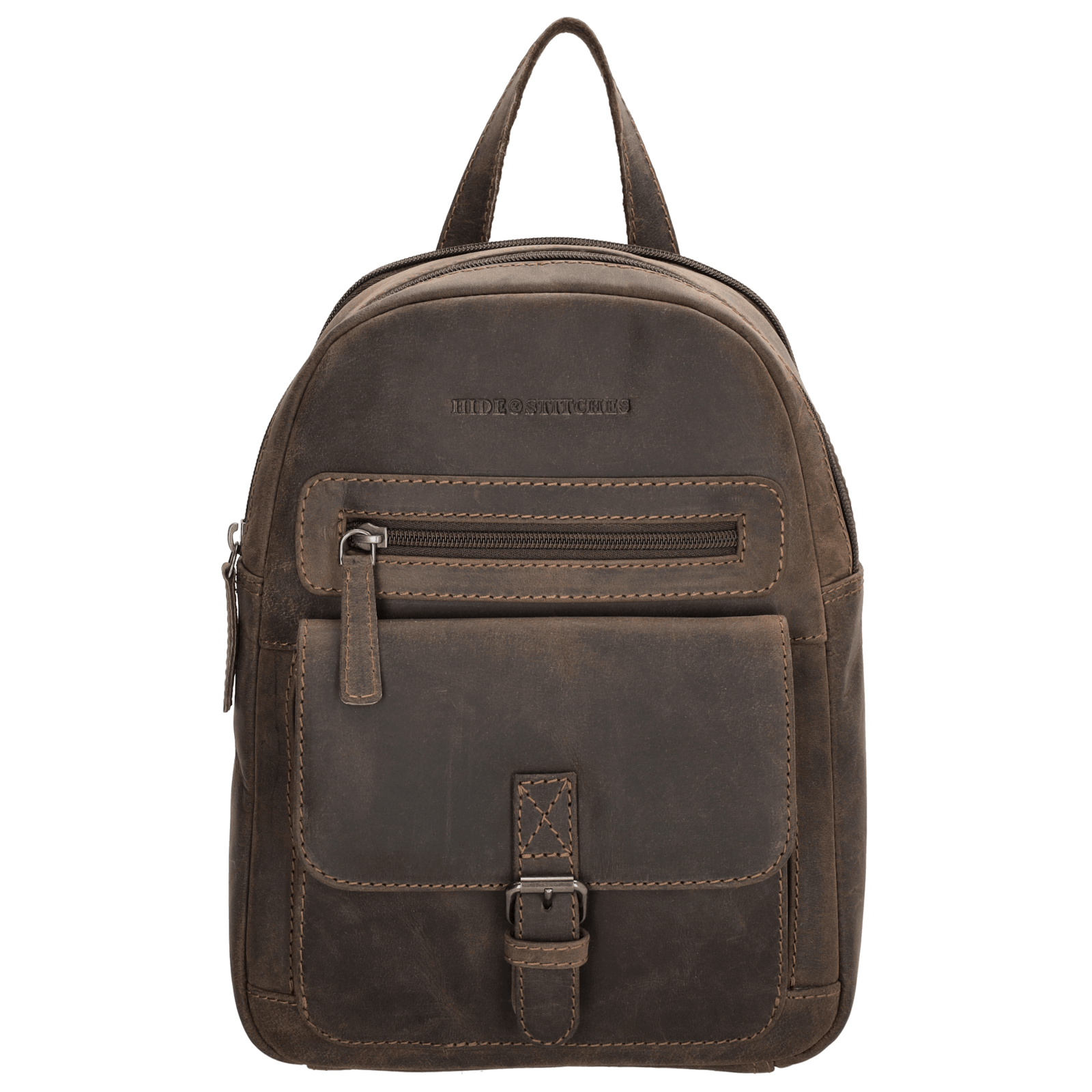 Hide & Stitches Idaho Rugzak Donkerbruin