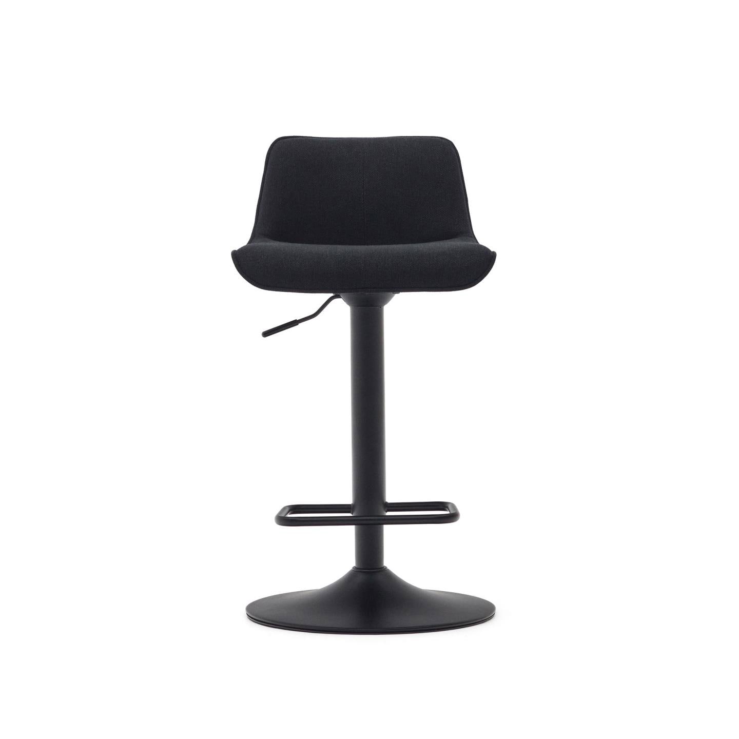 Kave Home Barhocker ZENDA schwarz/mattschwarz
