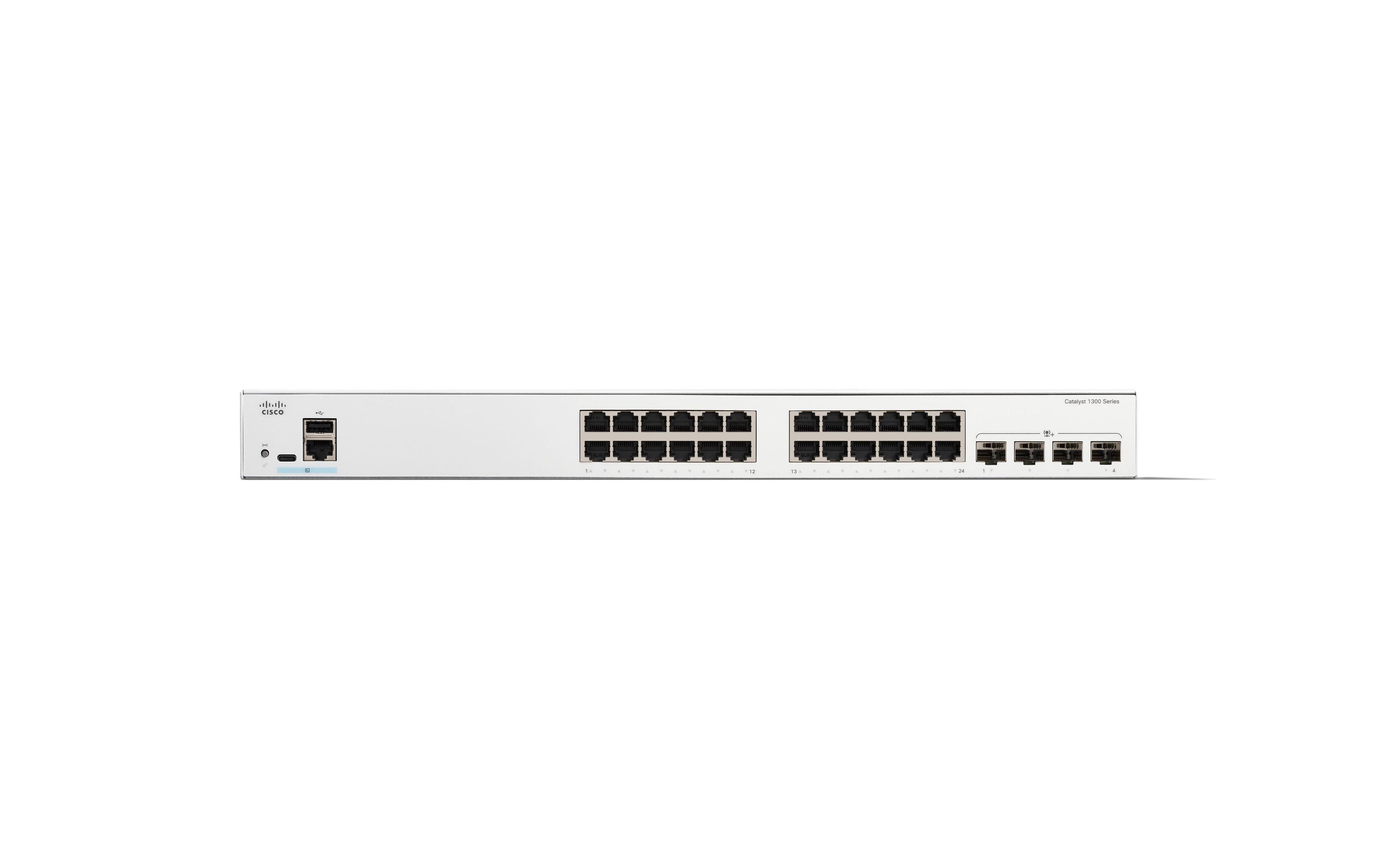 PoE+ Switch Catalyst C1300-24FP-4X 28 Port<br>Cisco Catalyst Switches der Serie 1300