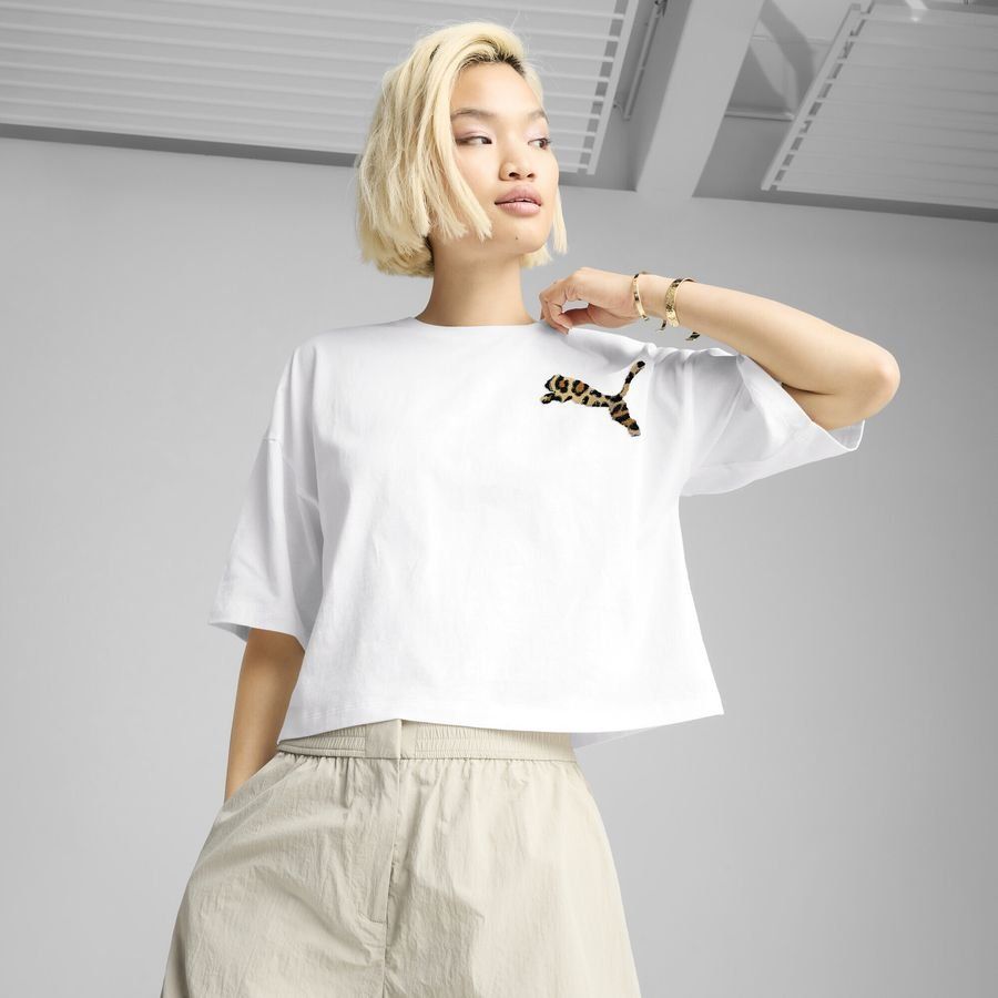 Puma LEO LUXE Oversized Kurzes T-Shirt