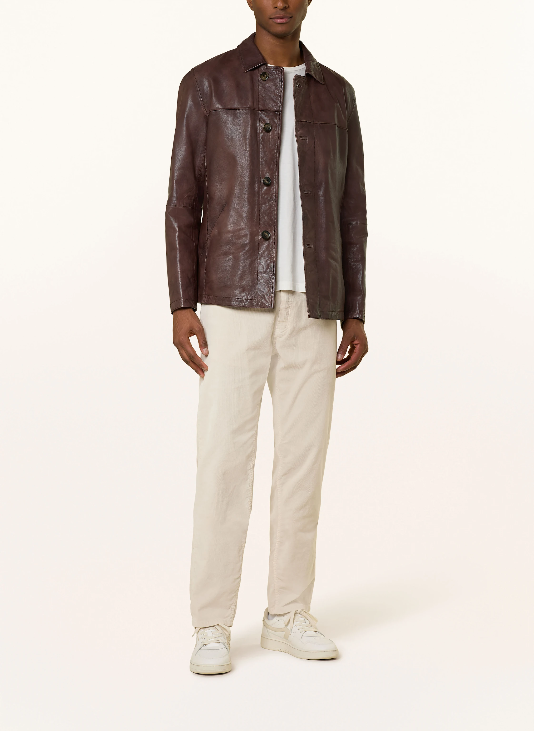 MILESTONE Lederjacke MSHAMPTON