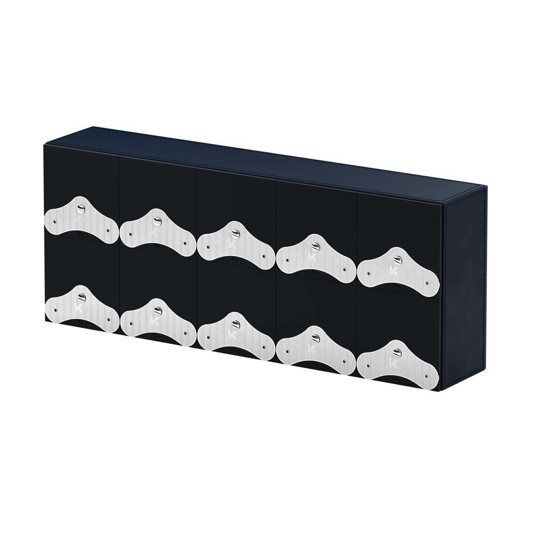 SwissKubik Masterbox Leder Marineblau - 10 Uhren