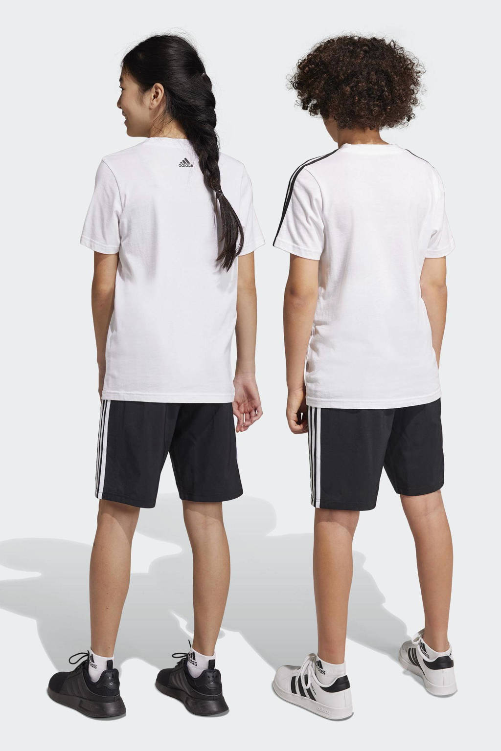 adidas sportshort zwart/wit